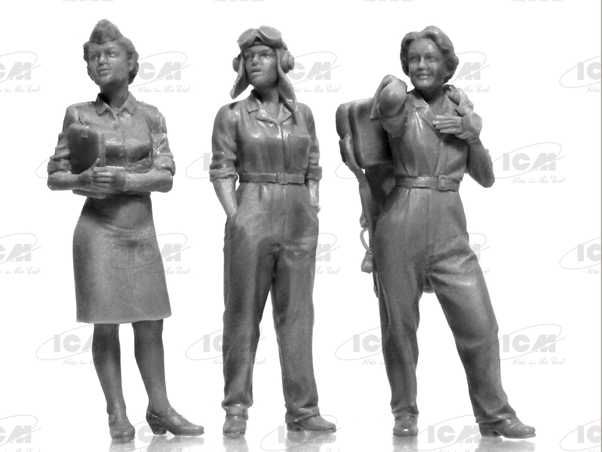 ICM 32108 Plastic model kit Scale 1:32 US WASP (1943-1945) (3figures) kits model