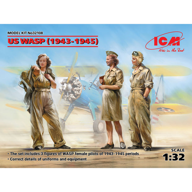 ICM 32108 Plastic model kit Scale 1:32 US WASP (1943-1945) (3figures) kits model