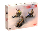 WWII Axis Pilots in the cockpit
German, Italian, Japanese Scale 1:32 ICM32111 Plastic Model Figures Kit