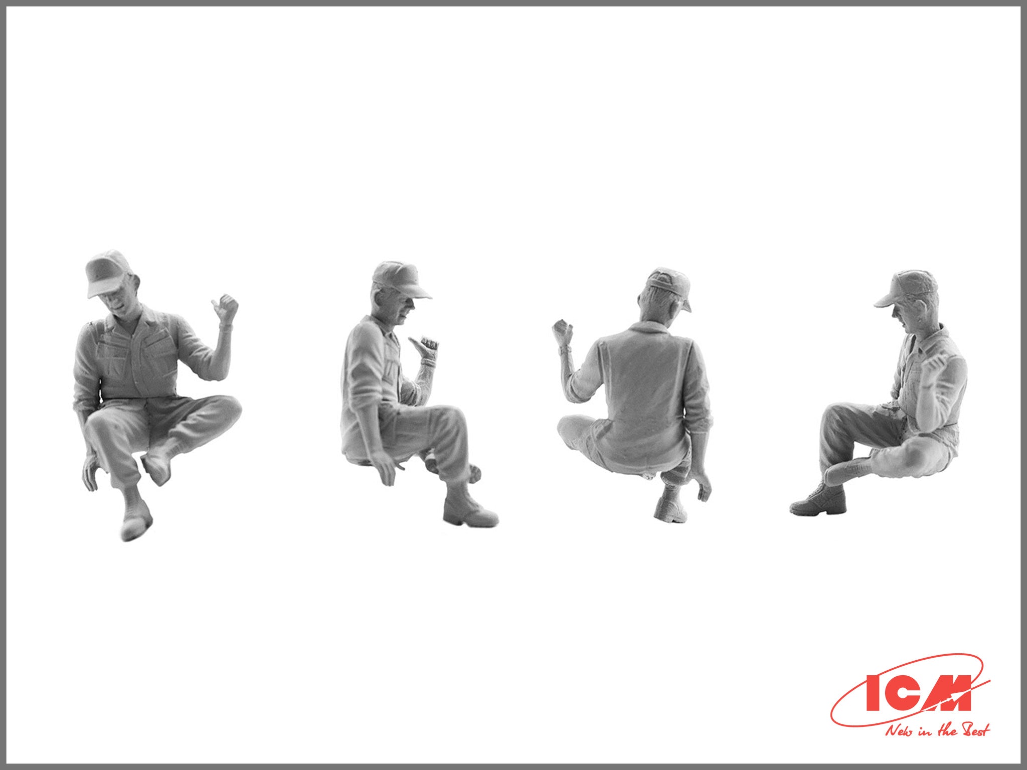 ICM 32114 Plastic model kit 1:32 US Helicopter Pilots (Vietnam War) kits model