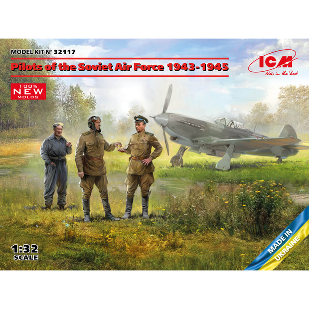 ICM 32117 Plastic model kit Scale 1:32 Pilots of the Soviet Air Force 1943-1945