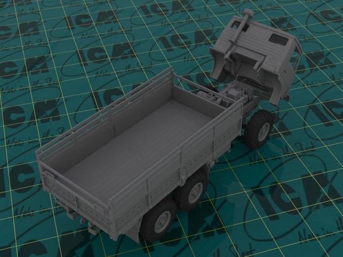 ICM 35001 Plastic model truck kit Scale 1:35 Soviet military truck Kamaz 4310