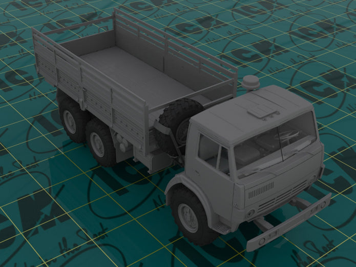 ICM 35001 Plastic model truck kit Scale 1:35 Soviet military truck Kamaz 4310