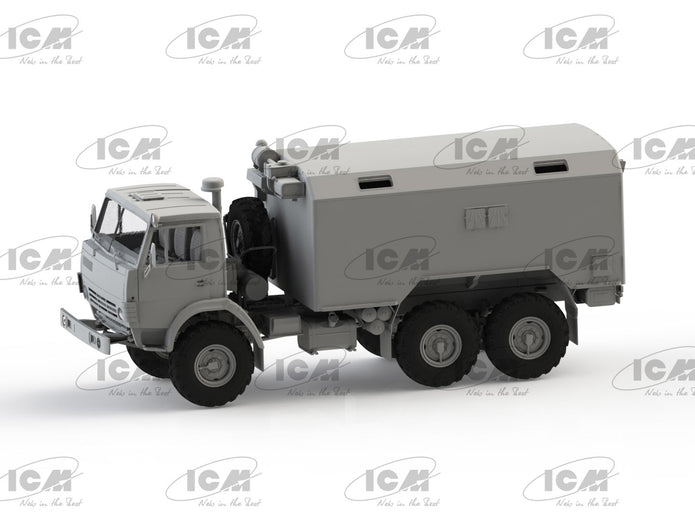 KAMAZ-4310 Ukrainian Military Box Truck Scale 1:35 ICM35004 Plastic Model Truck Kit