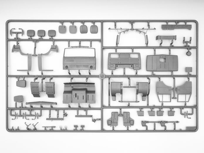 KAMAZ-4310 Ukrainian Military Box Truck Scale 1:35 ICM35004 Plastic Model Truck Kit