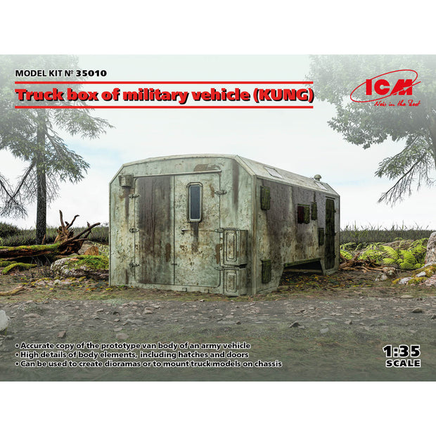 ICM 35010 Plastic model kit Scale 1:35 Military car body KUNG model kit plastic
