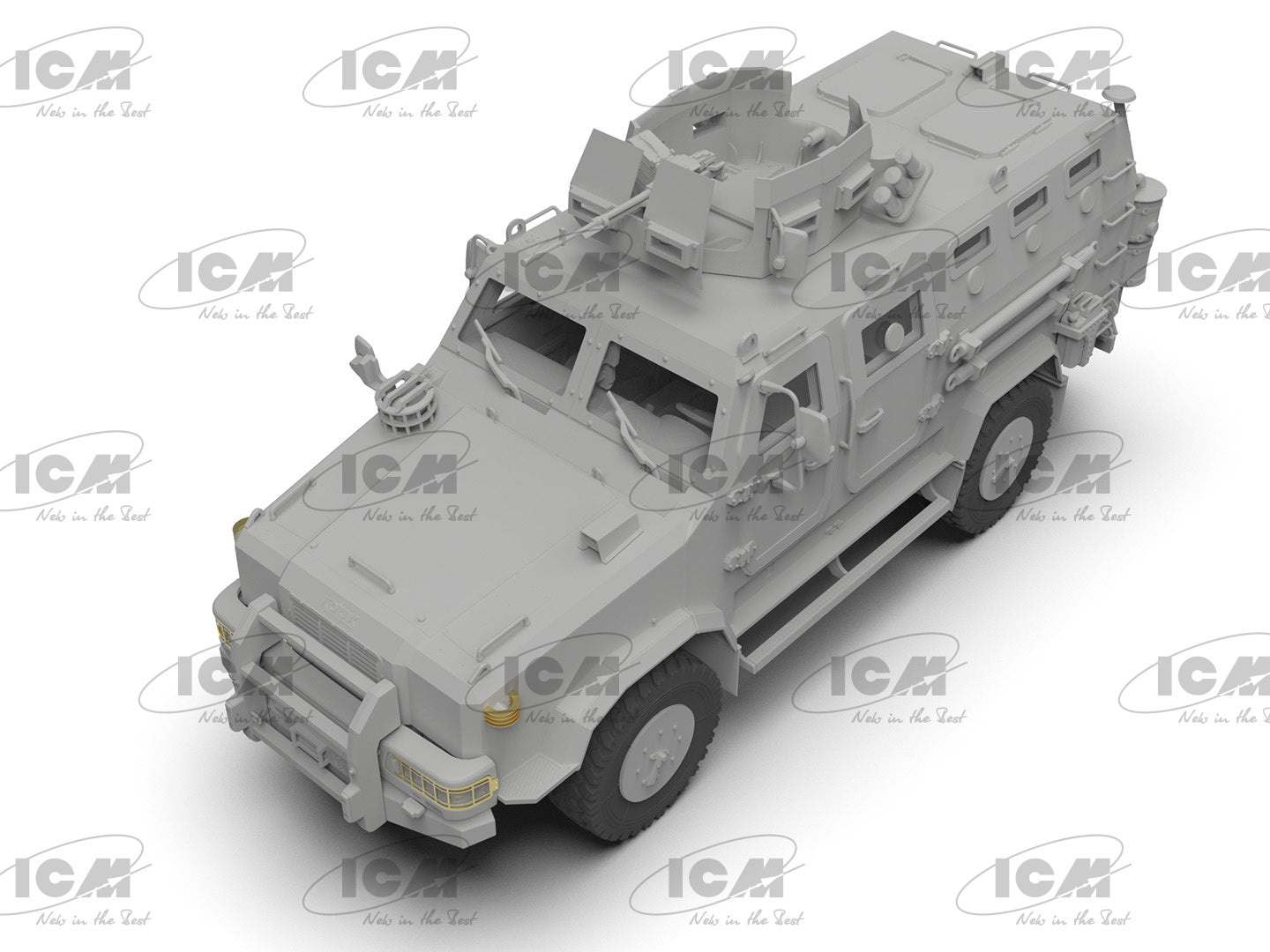 ICM 35014 Scale model kit 1:35 ‘Kozak-2’ Ukrainian MRAP-class Armored Vehicle
