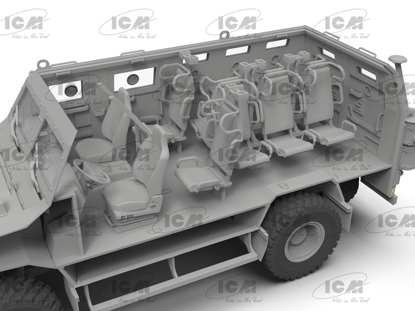 ICM 35014 Scale model kit 1:35 ‘Kozak-2’ Ukrainian MRAP-class Armored Vehicle