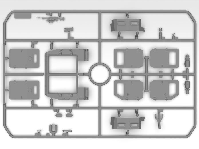 ‘Kozak-001’ Ukrainian National Guard Armored car Scale 1:35 ICM 35015 Model Kit