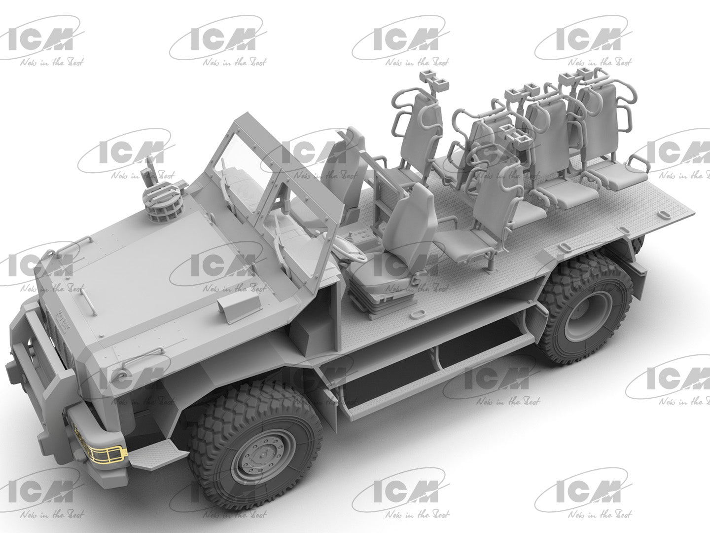 ‘Kozak-001’ Ukrainian National Guard Armored car Scale 1:35 ICM 35015 Model Kit