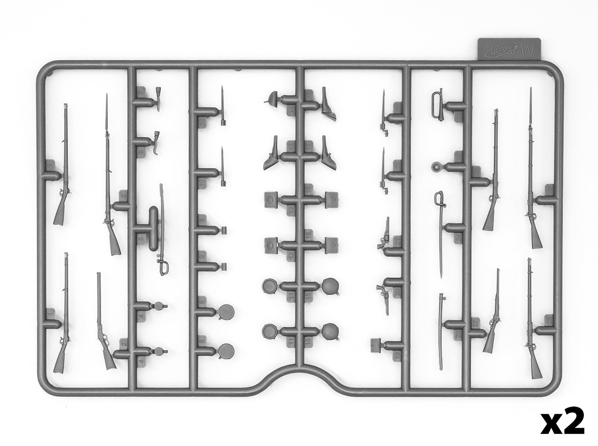 ICM 35021 Scale model kit 1:35 American Civil War Confederate Infantry 4 figures