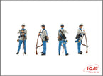 ICM 35021 Scale model kit 1:35 American Civil War Confederate Infantry 4 figures