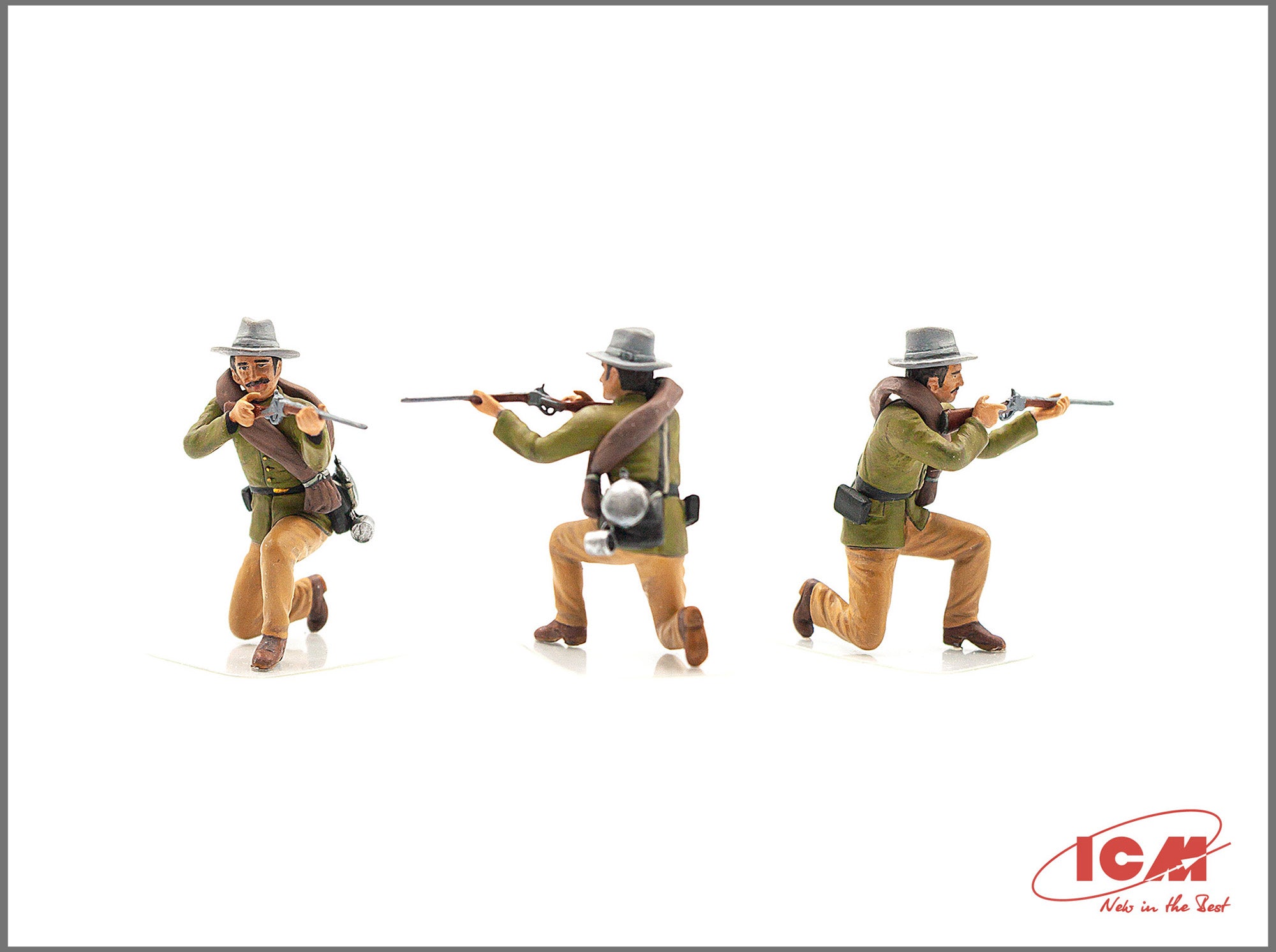 ICM 35021 Scale model kit 1:35 American Civil War Confederate Infantry 4 figures