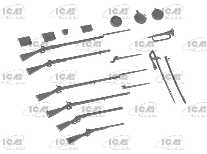 ICM 35022 plastic kits models Scale figures 1:35 Arms and equipment US Civil War