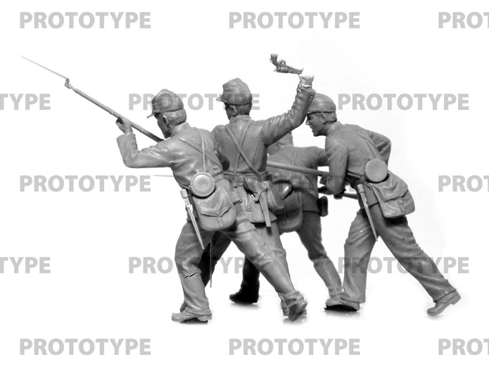 ICM 35023 Plastic model kit Scale 1:35 American Civil War Union Infantry. Set #2