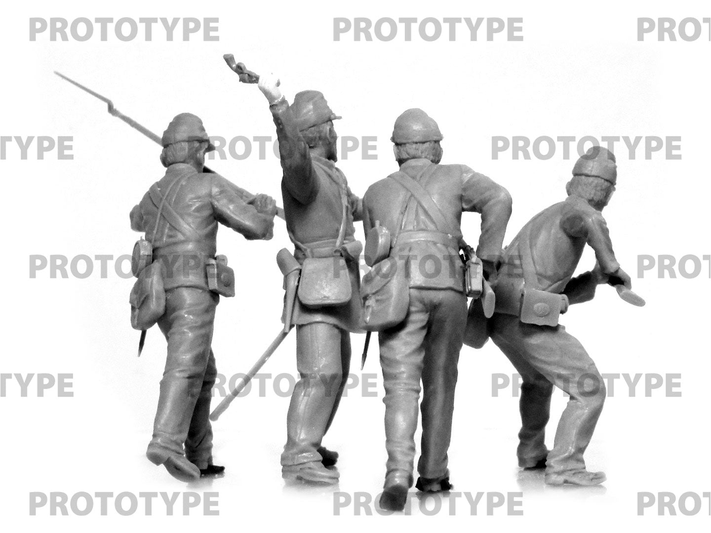 ICM 35023 Plastic model kit Scale 1:35 American Civil War Union Infantry. Set #2