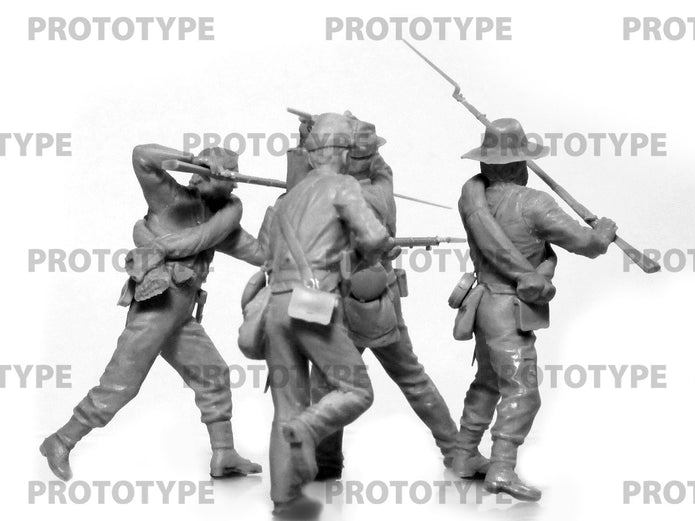 ICM 35024 Plastic model kit 1:35 American Civil War Confederate Infantry. Set #2