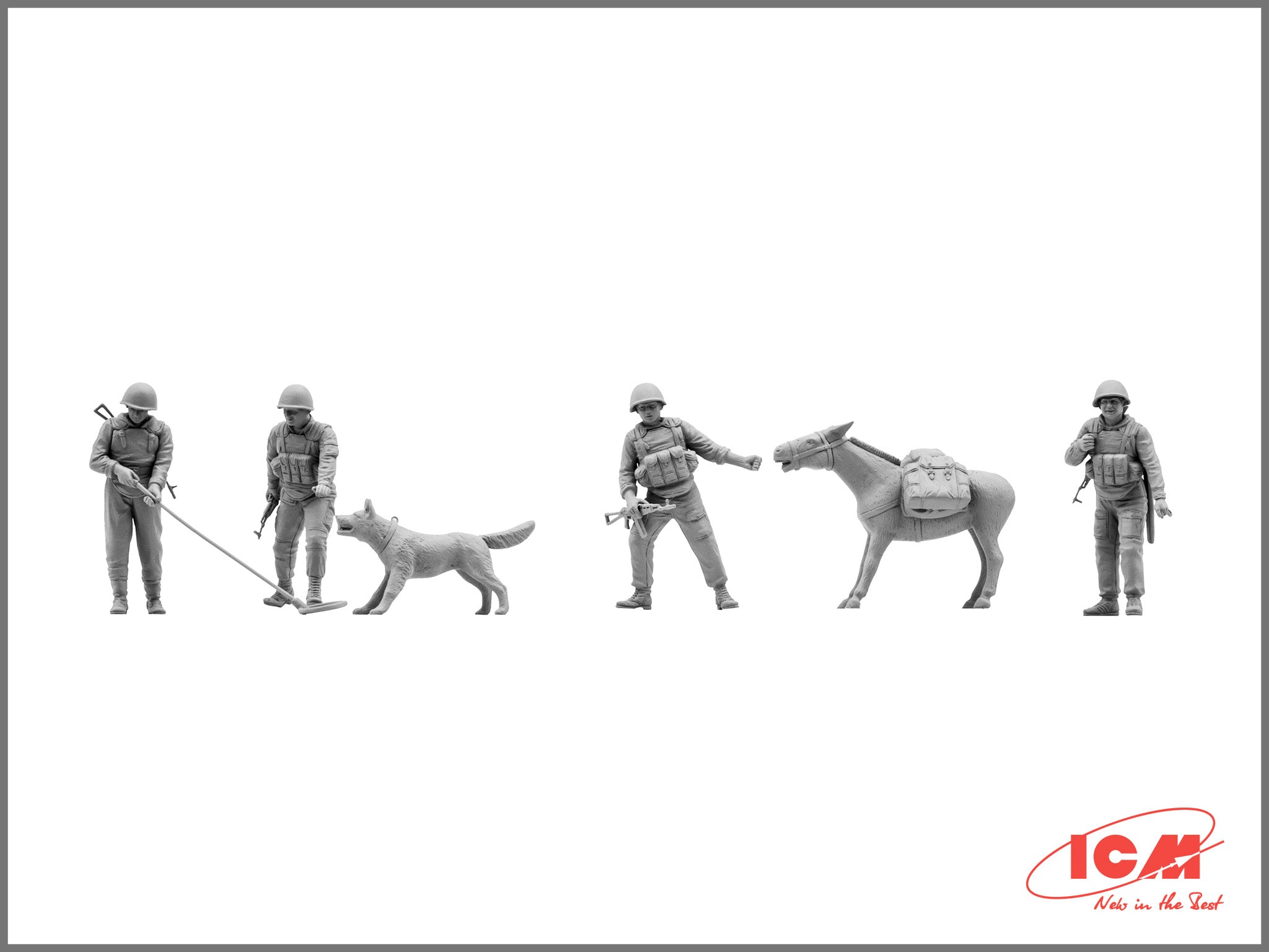 ICM 35031 Plastic model Scale 1:35 Soviet sappers, Soviet-Afghan war 1979-1988