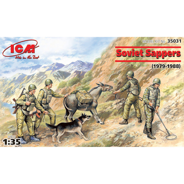 ICM 35031 Plastic model Scale 1:35 Soviet sappers, Soviet-Afghan war 1979-1988