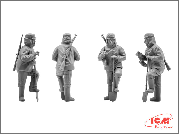ICM 35051 Plastic model kit Scale 1:35 RKKA Infantry, 1939-1942 - kit modelling