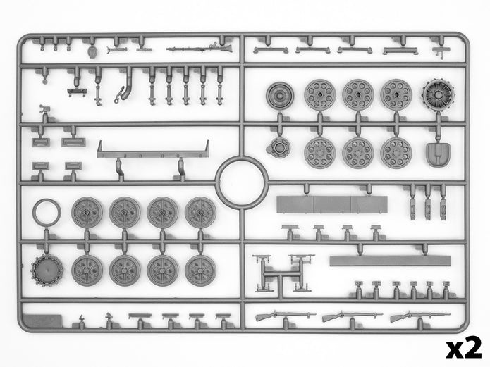 ICM 35103 Plastic model kit Scale 1:35 Sd.Kfz.251/1 Ausf.A with German Infantry