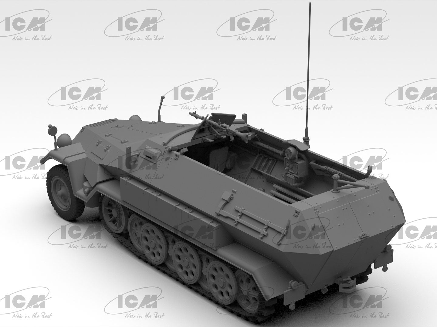 Sd.Kfz.251/1 Ausf.B Scale 1:35 ICM35106 Plastic Model Armored vehicle Kit