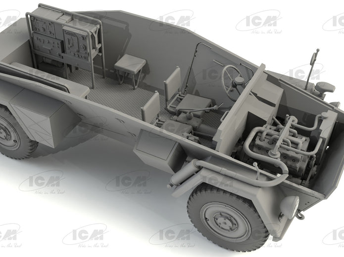 ICM 35110 Scale model kit 1:35 Sd.Kfz 247 Ausf.B German Command Armoured Vehicle
