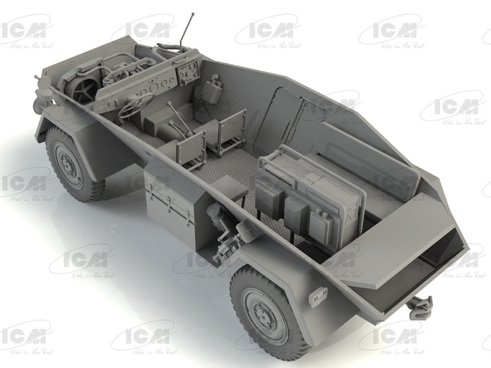 ICM 35110 Scale model kit 1:35 Sd.Kfz 247 Ausf.B German Command Armoured Vehicle