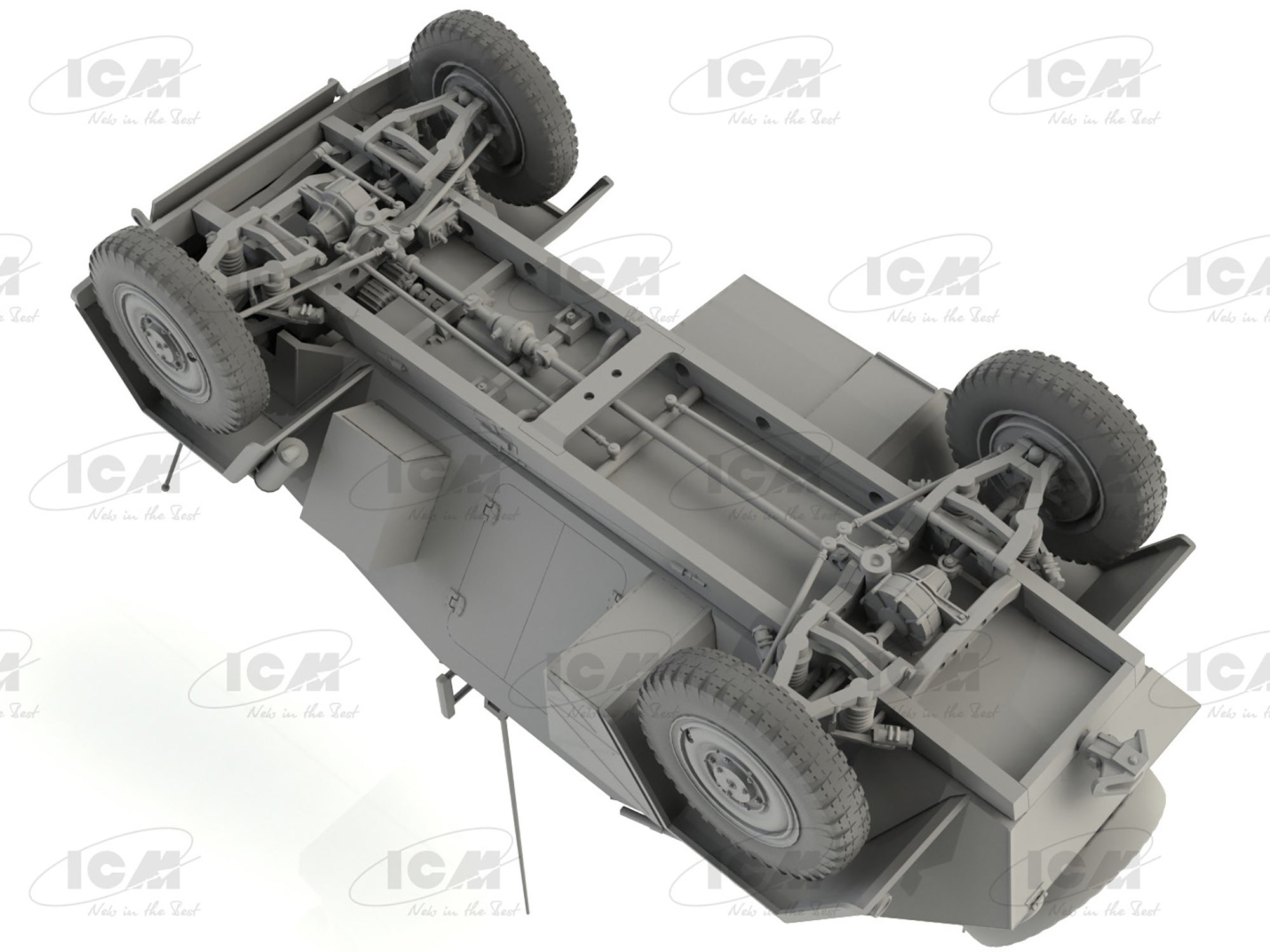 ICM 35110 Scale model kit 1:35 Sd.Kfz 247 Ausf.B German Command Armoured Vehicle