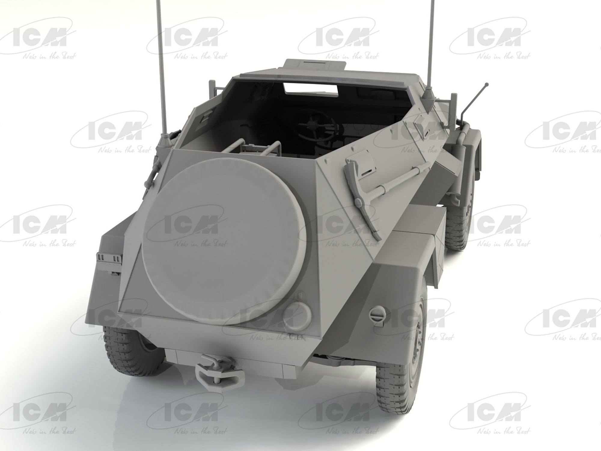 ICM 35110 Scale model kit 1:35 Sd.Kfz 247 Ausf.B German Command Armoured Vehicle