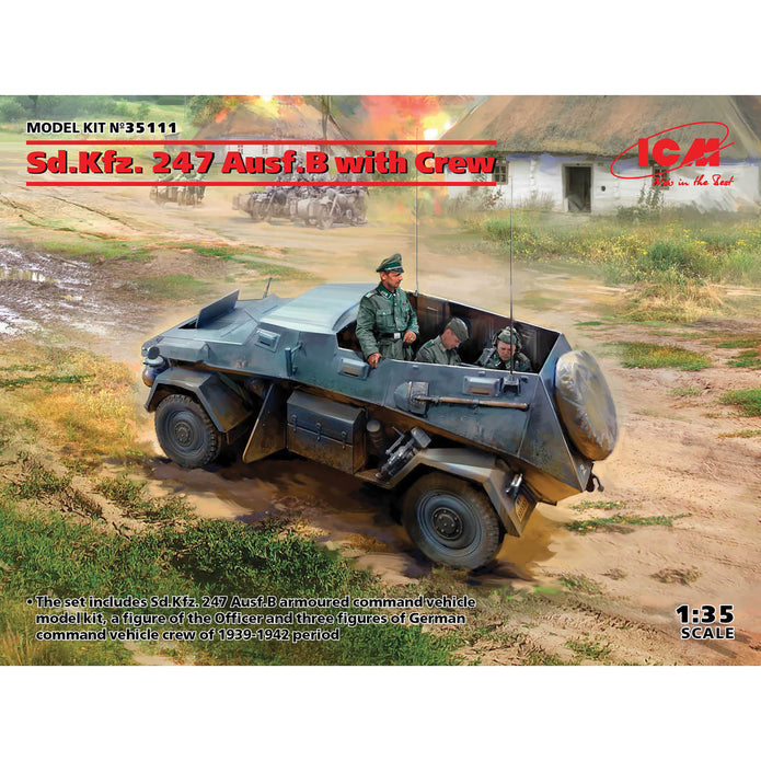 ICM 35111 Plastic model kit Scale 1:35 Sd.Kfz 247 Ausf.B with crew - kits models