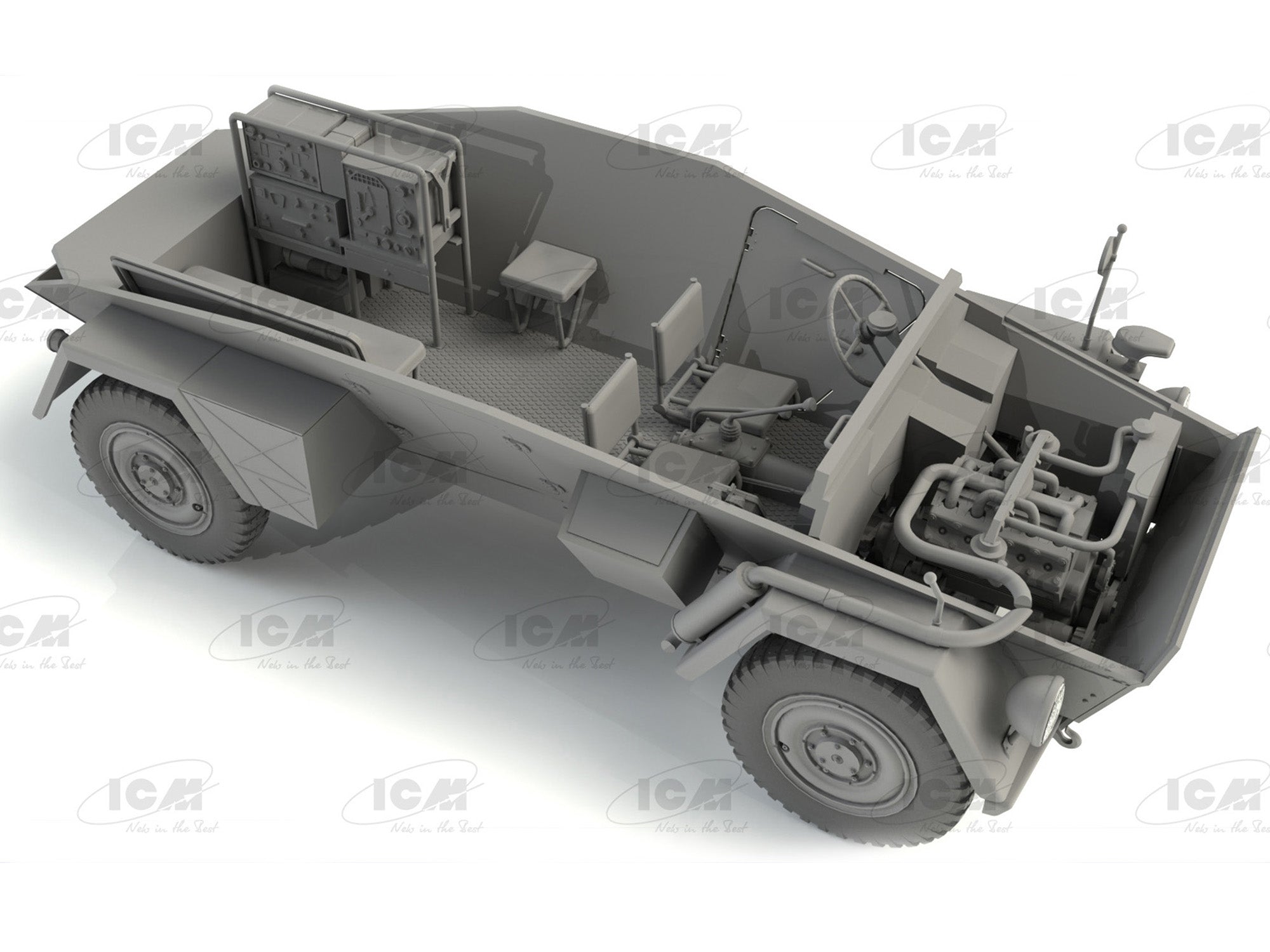 ICM 35111 Plastic model kit Scale 1:35 Sd.Kfz 247 Ausf.B with crew - kits models