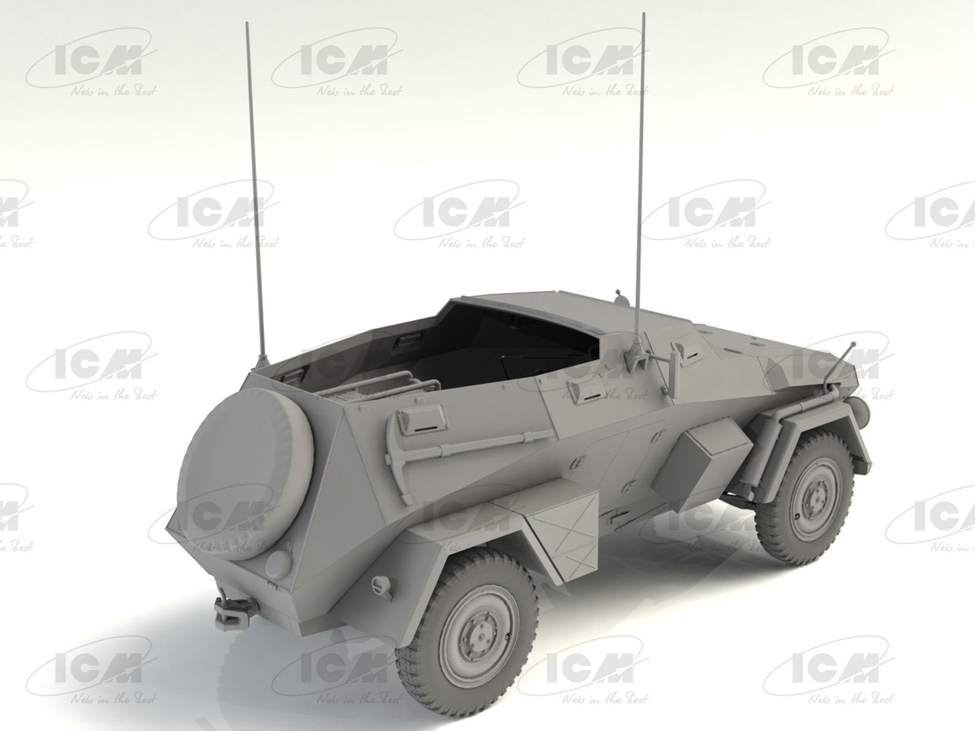 ICM 35111 Plastic model kit Scale 1:35 Sd.Kfz 247 Ausf.B with crew - kits models