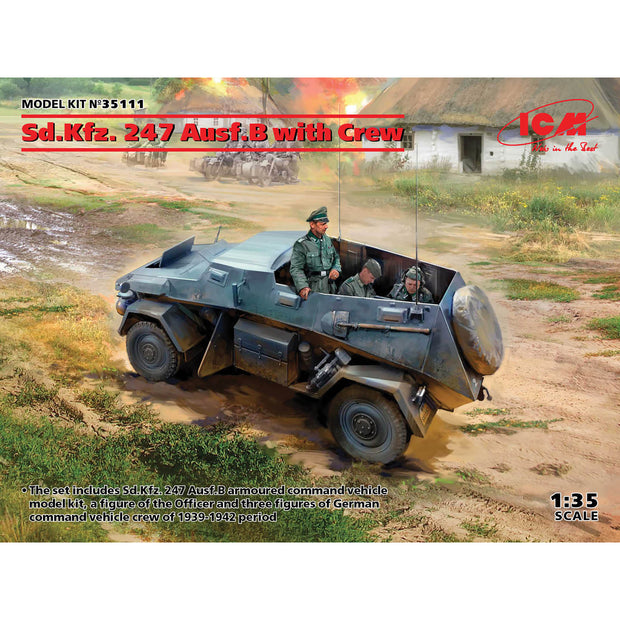 ICM 35111 Plastic model kit Scale 1:35 Sd.Kfz 247 Ausf.B with crew - kits models