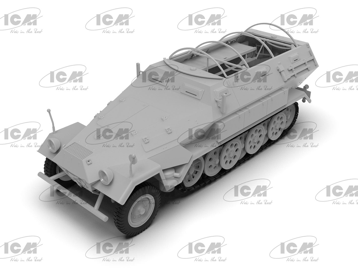 Sd.Kfz.251/8 Ausf.A ‘Krankenpanzerwagen’ WWII German Ambulance 1:35 ICM 35113