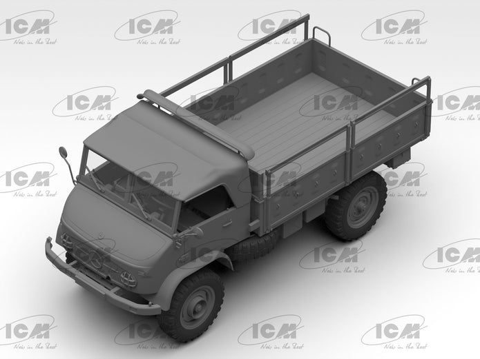 ICM 35135 Plastic model kit car Scale 1:35 Unimog S, German Military Truck