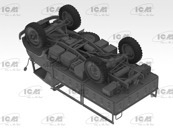 ICM 35135 Plastic model kit car Scale 1:35 Unimog S, German Military Truck