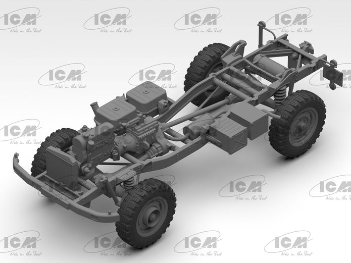 ICM 35135 Plastic model kit car Scale 1:35 Unimog S, German Military Truck