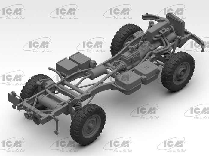 ICM 35135 Plastic model kit car Scale 1:35 Unimog S, German Military Truck