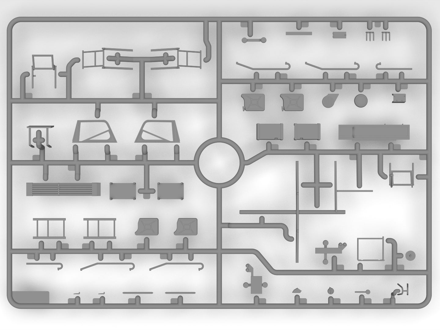 ICM 35137 Scale 1:35 Unimog S 404 German Military Radio Truck Plastic model kit