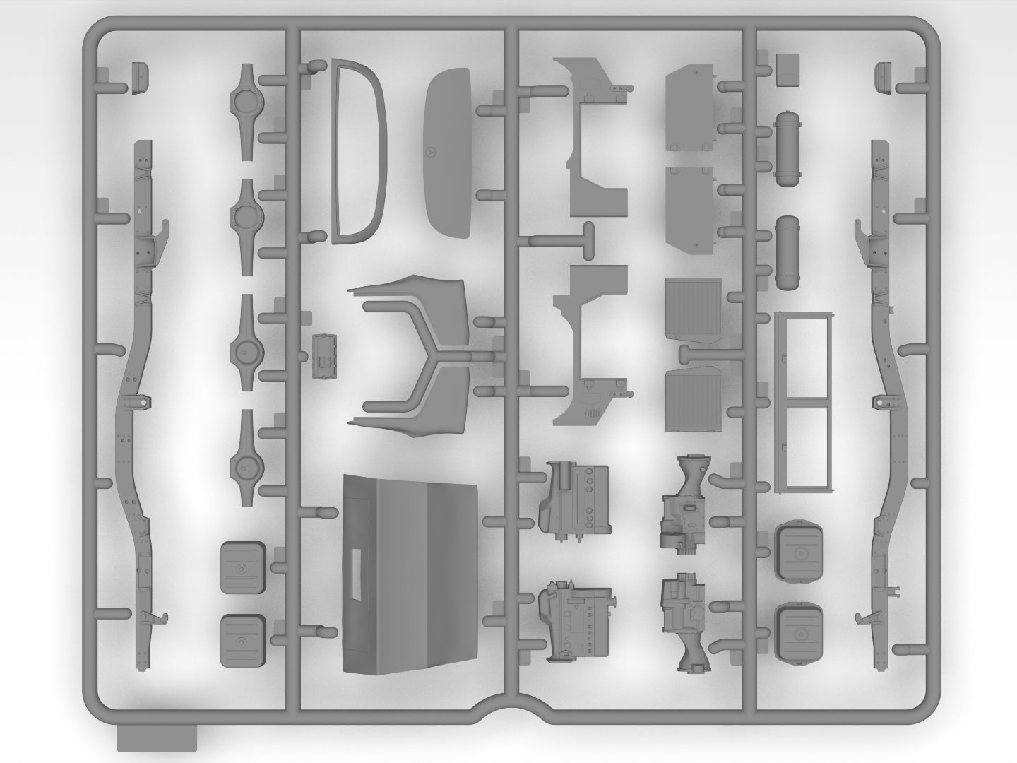 ICM 35138 Scale models car kit 1:35 Unimog S 404 German Military Ambulance