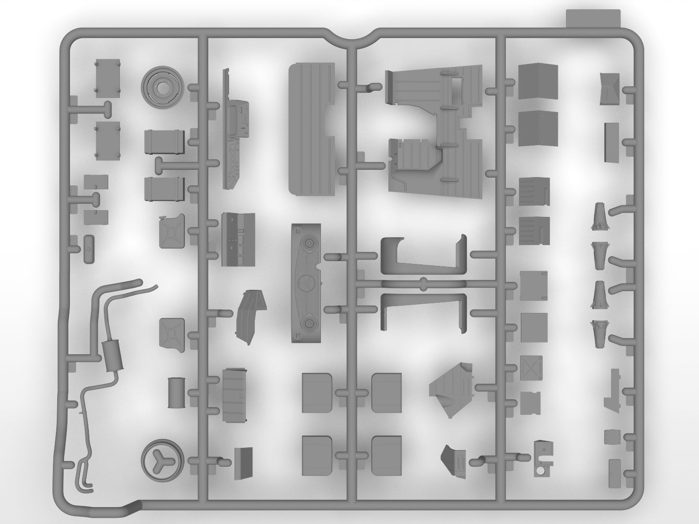 ICM 35138 Scale models car kit 1:35 Unimog S 404 German Military Ambulance