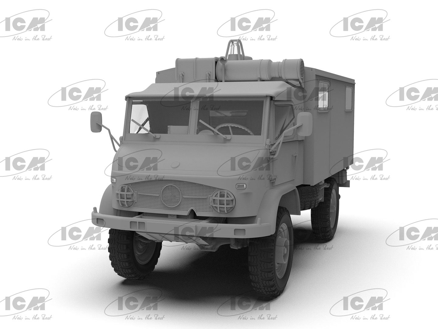 ICM 35138 Scale models car kit 1:35 Unimog S 404 German Military Ambulance