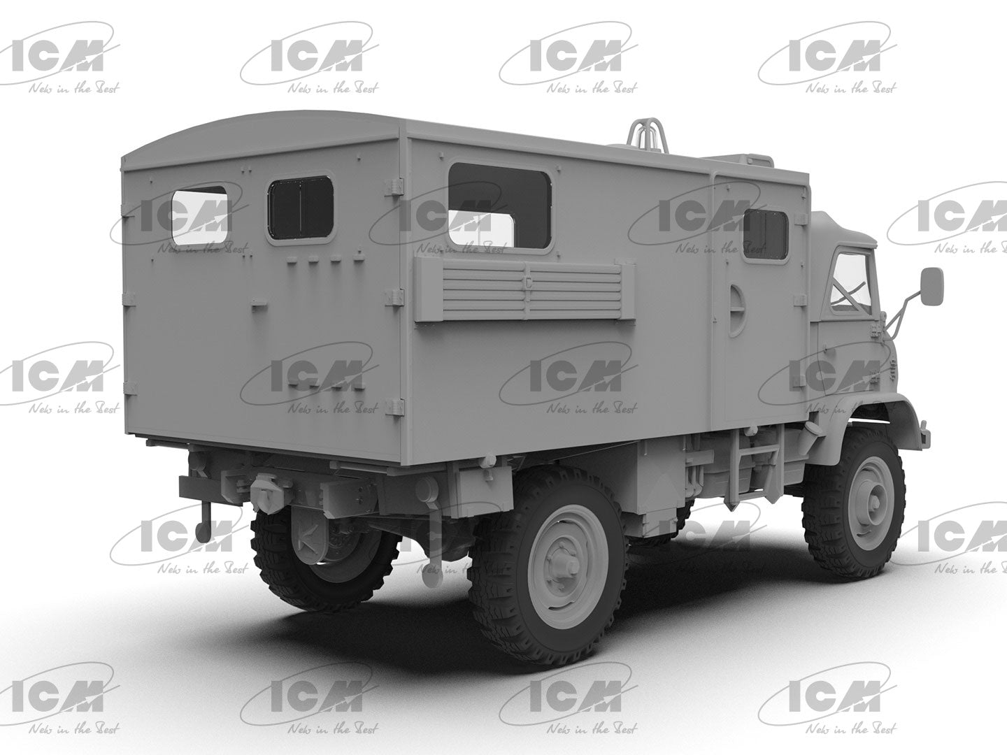 ICM 35138 Scale models car kit 1:35 Unimog S 404 German Military Ambulance