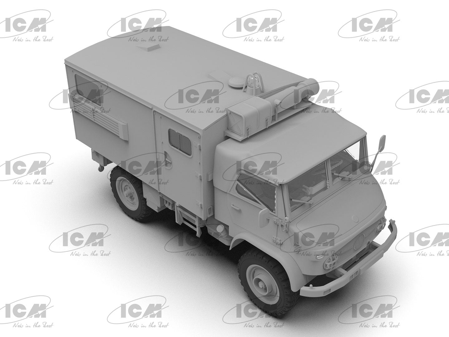 ICM 35138 Scale models car kit 1:35 Unimog S 404 German Military Ambulance
