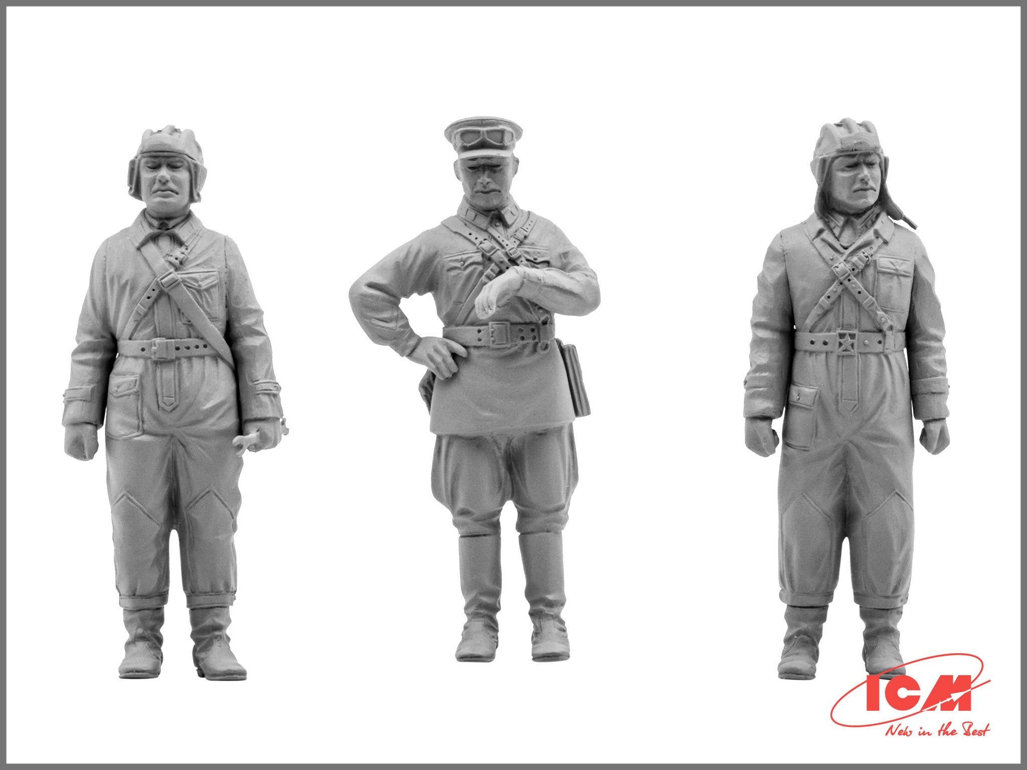 ICM 35181 Plastic model kit Scale figures 1:35 Soviet tank crew, 1939-1942