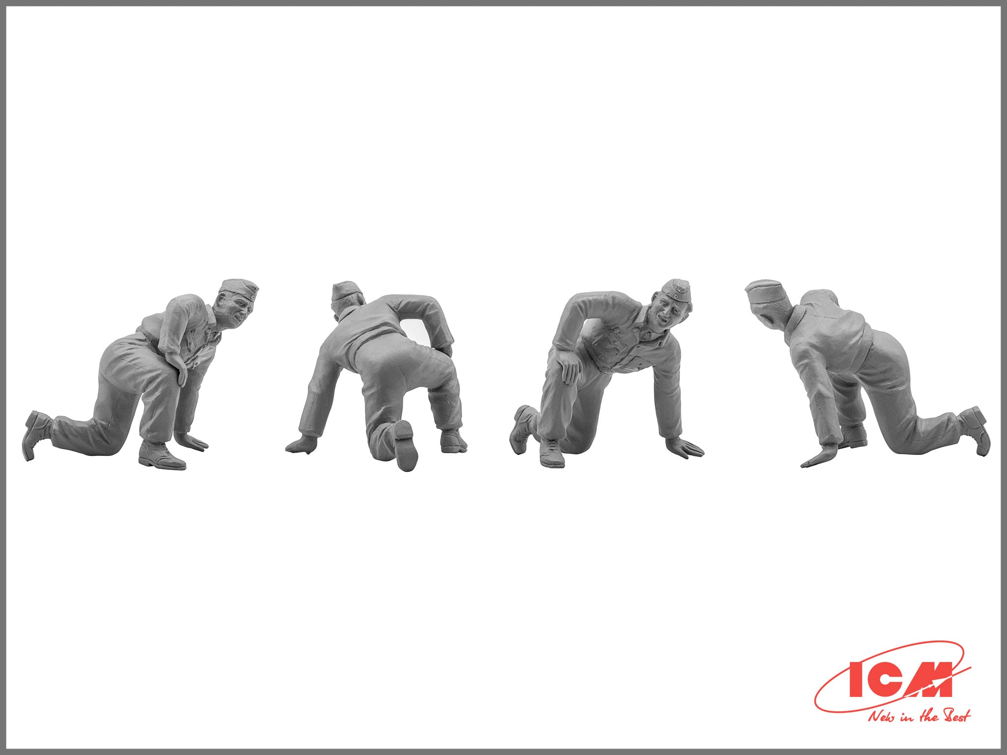 ICM 35211 Plastic model kit Scale figures 1:35 German tank crew, 1943-1945