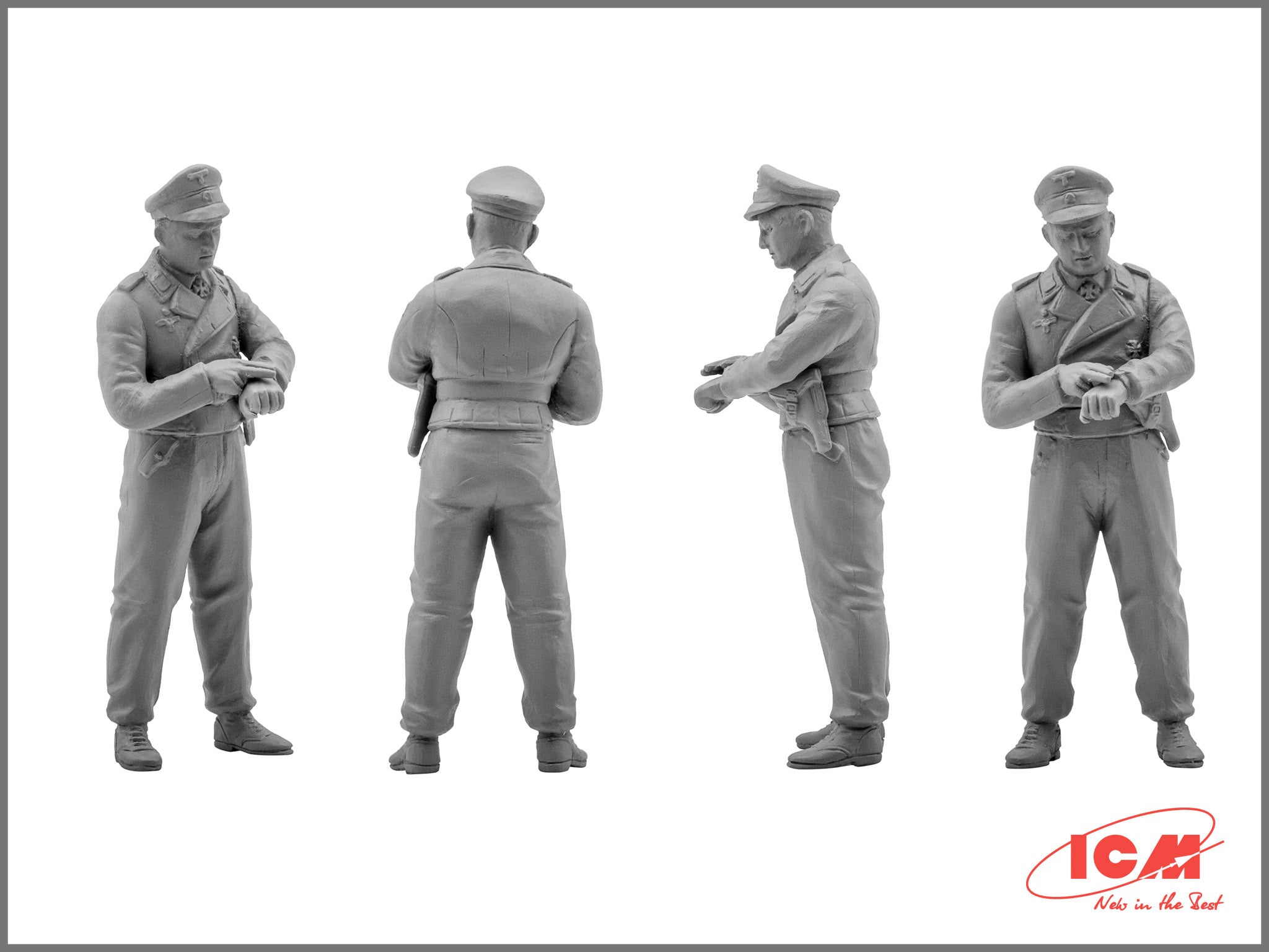 ICM 35211 Plastic model kit Scale figures 1:35 German tank crew, 1943-1945