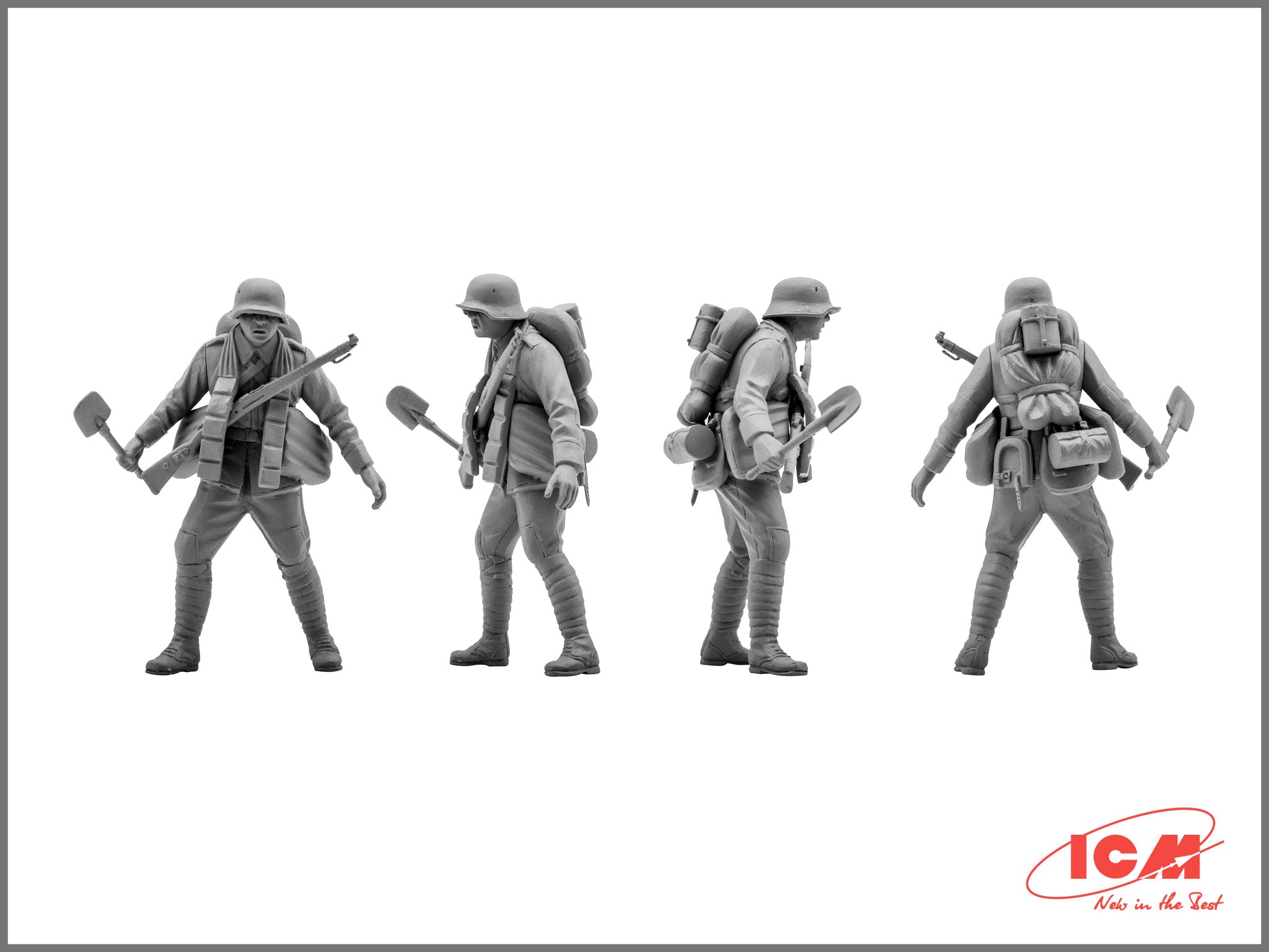 ICM 35291 Plastic model kit Scale figures 1:35 German Assault Troops, 1917-1918
