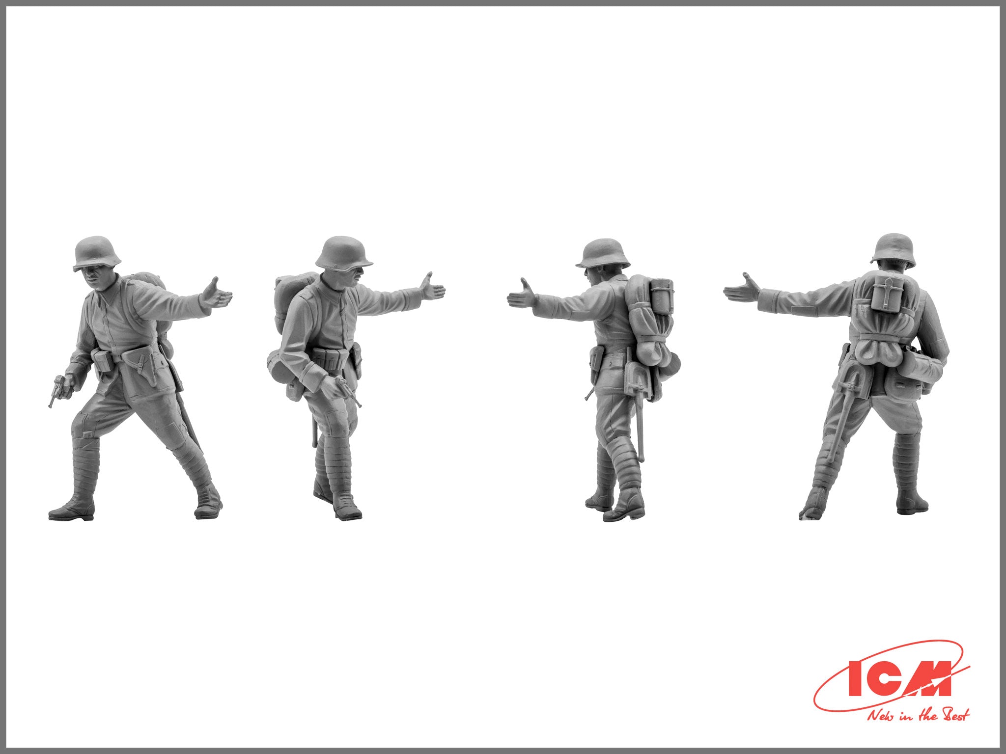 ICM 35291 Plastic model kit Scale figures 1:35 German Assault Troops, 1917-1918